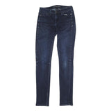 CALVIN KLEIN JEANS Mens Slim Denim Blue Cotton Blend W26 L32 Zip Skinny Fit