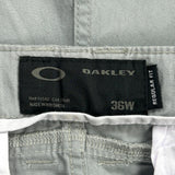Oakley Chino Shorts - 36W 10L Gray Cotton