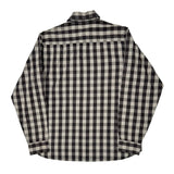 Lee Checked Flannel Shirt - Large Black & White Cotton