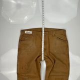 Dickies Carpenter Pants - 40W 30L Brown Cotton Blend