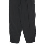 Womens Black Relaxed Trousers W30 L28 Polyester Blend Zip Casual Workwear