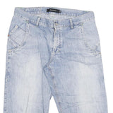 MATINIQUE Mens Denim Blue Casual Shorts XL W34 Cotton Blend Comfortable Fit