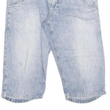 MATINIQUE Mens Denim Blue Casual Shorts XL W34 Cotton Blend Comfortable Fit