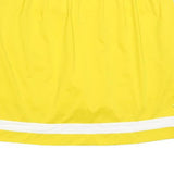 NIKE Womens Yellow & White Sports Mini Skort Polyester Blend L Athletic Tennis