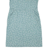 WHITE STUFF Womens Blue Floral Day Cotton Blend Dress UK 16 Pockets V-Neck