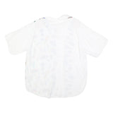 CLOCKHOUSE Womens White Printed Shirt S Polyester Blend Casual Short Sleeve