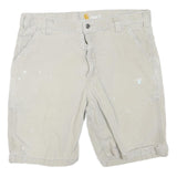 CARHARTT Mens Shorts Beige Relaxed Fit XL W38 Cotton Blend Workwear Casual