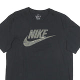 NIKE Mens Black Graphic T-Shirt M Short Sleeve Crew Neck Cotton Blend