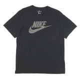 NIKE Mens Black Graphic T-Shirt M Short Sleeve Crew Neck Cotton Blend