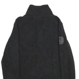 HARLEY DAVIDSON Womens Black Zip Jacket L Polyester Embroidered Casual