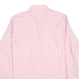 CLUB Mens Pink Long Sleeve Shirt M Polyester Blend Button Closure Formal Wear