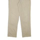 NAUTICA Mens Cotton Blend Beige Regular Fit Straight Trousers W34 L32 Casual