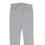 LEVI'S Mens Slim Cotton Blend Grey Trousers W30 L32 Casual Zip Closure