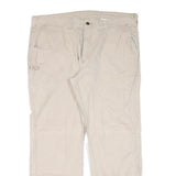 CARHARTT Mens Regular Fit Beige Cotton Blend Jeans W40 L29 Workwear Zip Closure