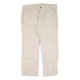 CARHARTT Mens Regular Fit Beige Cotton Blend Jeans W40 L29 Workwear Zip Closure