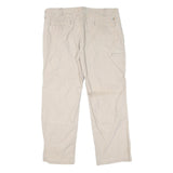 CARHARTT Mens Regular Fit Beige Cotton Blend Jeans W40 L29 Workwear Zip Closure