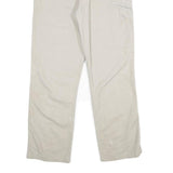 CARHARTT Mens Cotton Blend Beige Relaxed Straight Trousers W32 L30 Workwear Zip