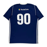 New United Adidas Football Football Shirt - Medium Blue Polyester