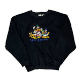 Disney Cartoon Sweatshirt - XL Black Polyester