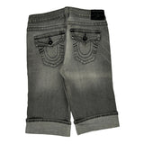 Made In Usa True Religion Denim Shorts - 30W 14L Grey Cotton Blend