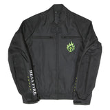 Mens Black Hellfire Power Zip Jacket M Polyester Blend Flame Graphic