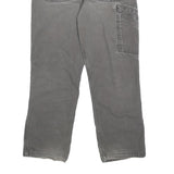 CARHARTT Mens Relaxed W32 L28 Cotton Blend Grey Workwear Trousers Zip Closure