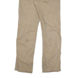 CARHARTT Mens Regular Fit Beige Cotton Blend Trousers W33 L34 Workwear Zip