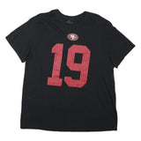 NIKE Mens Black Red Football Shirt XL Short Sleeve Crew Neck Samuel 19 Print