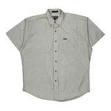 Chaps Ralph Lauren Short Sleeve Shirt - Large Beige Cotton