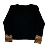 Harley Davidson Graphic Long Sleeve T-Shirt - Medium Black Cotton