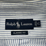 Ralph Lauren Striped Shirt - XL Blue Cotton