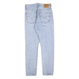 LEVI'S 501S Womens Jeans Blue Regular Straight Denim Light W24 L28 Distressed