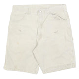 WRANGLER Mens Shorts Cream Casual Cotton Blend L W36 Workwear Utility Pockets
