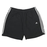 ADIDAS Mens Black Casual Shorts XL W34 Sports Logo Polyester Lightweight