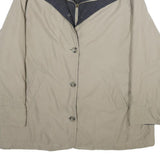 NEWPORT Womens Beige Wool Blend Jacket UK 18 Zip Classic Collar Plain