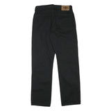 LEE COOPER Mens Cotton Blend Black Regular Straight Trousers W31 L30 Classic Zip