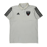 Dc United Adidas Football Shirt - Large White Polyester