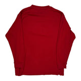 Chaps Ralph Lauren Long Sleeve T-Shirt - Large Red Cotton