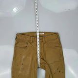 Carhartt Carpenter Trousers - 28W 30L Brown Cotton