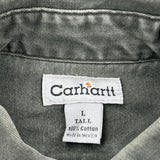 Carhartt Short Sleeve Shirt - Large Green Cotton