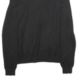 H&M Womens Black Plain Turtleneck Regular Knit Jumper Size S Lightweight