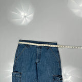 Wrangler Cargo Trousers - 34W 30L Blue Denim