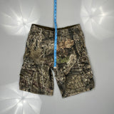Faded Glory Camo Cargo Shorts - 30W 10L Green Cotton