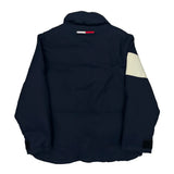 Tommy Hilfiger Striped Jacket - Large Navy Polyester