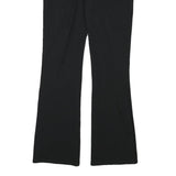 BOTTEGA VENETA Womens Cotton Blend Black Regular Flared Trousers W29 L32 Stylish