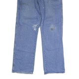 DICKIES Mens Regular Fit Straight Leg Denim Light Wash W34 L31 Button Cotton