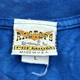 Ragtops Single Stitch T-Shirt - Large Blue Cotton