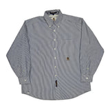 Vintage Tommy Hilfiger Striped Shirt - Large Blue Cotton
