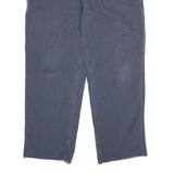 CARHARTT Mens Classic Blue Cotton Blend Trousers W36 L29 Workwear Zip Closure