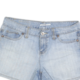 TOMMY HILFIGER Womens Shorts Blue Casual Denim M W30 Button Fastening Five